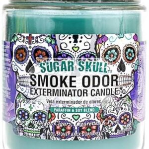 Smoke Odor Exterminator Candle – sugar skull
